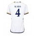 Real Madrid David Alaba #4 Hjemmedrakt Dame 2023-24 Korte ermer